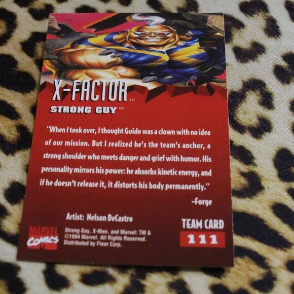 Strong Guy #111 Marvel Card - Picture 2 of 2